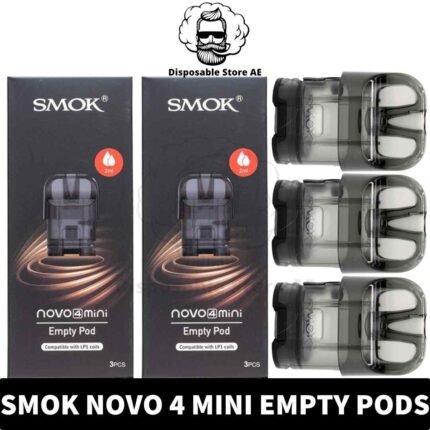 Buy SMOK Novo 4 Mini Empty Pods of 2ml Capacity in UAE - Novo 4 Mini Replacement Pod in Dubai - Novo 4 Mini Pod Cartridge Shop in Dubai