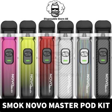 Buy SMOK Novo Master Kit 30W 1000mAh Vape kit in UAE - Available Colors_ Pink, Green, Red, Black, Silver, Silver Laser in Dubai Shop Near Me