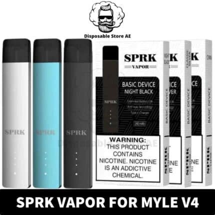 Buy SPRK for MYLE V4 in UAE - SPARK VAPOR 250mAh 0.9 ml Magnetic Device for Myle V4 with Type C Charging Port in Dubai Shop Near Me
