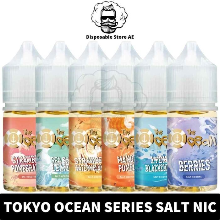 Buy TOKYO Ocean Series Salt Nic of 30ML and 35MG, 50MG Nicotine Strength in UAE - TOKYO Salt Nic Shop in Dubai - Vape Shop Near ME