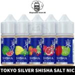 Buy TOKYO Silver Shisha Salt Nicotine of 30ml Capacity and 30MG Nicotine strength in UAE - TOKYO Silver Shisha Series Salt Nic shop in Dubai