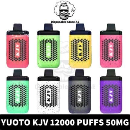 KJV 12000 Puffs 50MG Disposable Vape Made By YUOTO in UAE - Yuoto KJV Disposable vape All Flavors Shop in Dubai Near Me