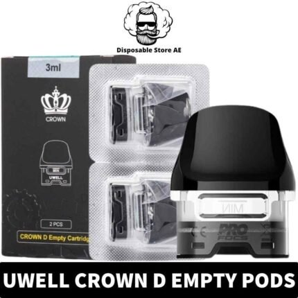 UWELL Crown D Empty Cartridge 3ml Replacement Pod in UAE - Crown D Pod Cartridge Shop in Dubai - UWELL Crown D Empty Pods Near Me