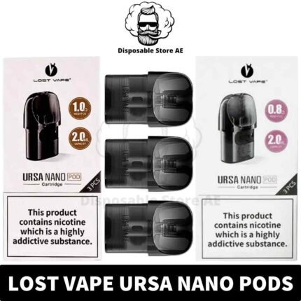 Ursa Pod Cartridge in UAE - LOST VAPE Ursa Pods Shop in Dubai - URSA Empty Cartridge in Dubai - URSA Nano Pods Shop Near Me