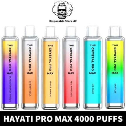 Discover Our HAYATI Pro Max 4000 Puffs Vape Near Me From Disposable Store AE | Best Quality HAYATI Pro Max 4000 Puffs 20mg Disposable Vape Near Me