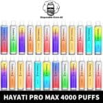 Discover Our HAYATI Pro Max 4000 Puffs Vape Near Me From Disposable Store AE | Best Quality HAYATI Pro Max 4000 Puffs 20mg Disposable Vape Near Me