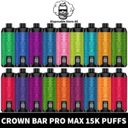 AL FAKHER Crown Bar Pro Max Disposable 15000 Puffs Rechargeable Vape in Dubai - Disposable Vape Shop UAE - AL FAKHER 15000 Puffs