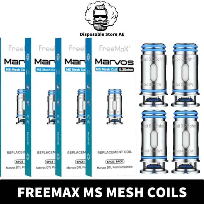 Buy FREEMAX MS Mesh Replacement Coil in UAE - FREEMAX MS Mesh Coil of 0.15ohm, 0.25ohm, 0.35ohm, 0.5ohm Resistance coils near me