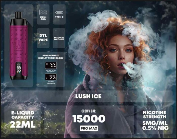 Buy AL FAKHER Crown Bar Pro Max Disposable 15000 Puffs Rechargeable Vape in Dubai - Disposable Vape Shop Dubai