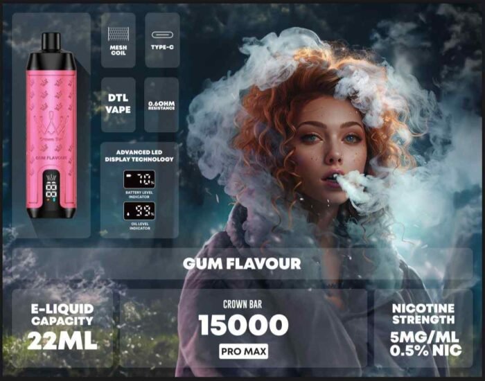 Buy AL FAKHER Crown Bar Pro Max Disposable 15000 Puffs Rechargeable Vape in Dubai - Disposable Vape Shop UAE - AL FAKHER 15000 Puffs shop in UAE