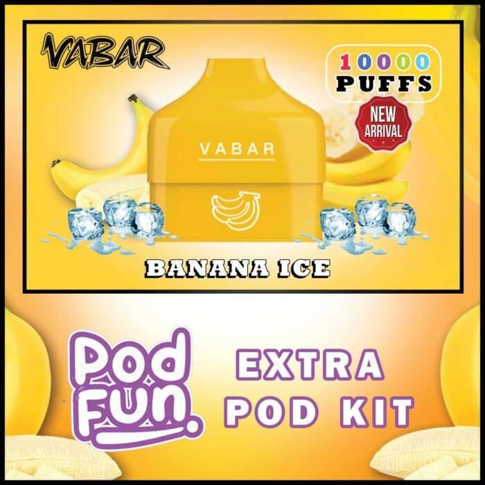 VABAR Pod Fun Extra Pod 10000 Puffs Disposable Vape in Dubai. VABAR Pod Fun 1000 Puffs Disposable Pod Device shop near me