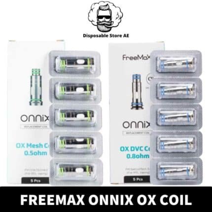 Buy Onnix OX DVC Replacement Coils of 5 PCS in UAE - FREEMAX Onnix OX DVC Coil Available Resistance 0.8ohm, 0.5ohm, 1.0 ohm & 1.2ohm