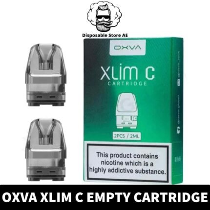 Discover the OXVA Xlim C Empty Cartridge, featuring a 2ml capacity, transparent PCTG construction, and convenient side-fill system shop near me