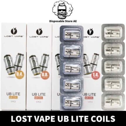 Discover vaping experiences with Lost Vape UB Lite Replacement Coils. Choose from L1 0.4ohm, L3 0.8ohm, or L5 1.4ohm coils for DL_MTL vaping
