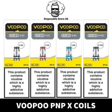 Experience exceptional vaping performance with VOOPOO PnP X Replacement Coils. Choose from 0.15ohm, 0.2ohm, 0.3ohm, and 0.6ohm coils