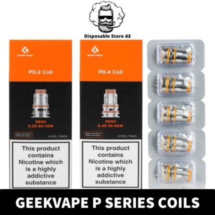 Experience optimal performance with Geekvape P Series Replacement Coils. Choose from 0.2ohm or 0.4ohm resistance for your Aegis Boost Pro