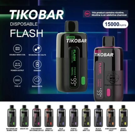 TIKOBAR Flash 15000 Puffs 50MG Disposable Vape in