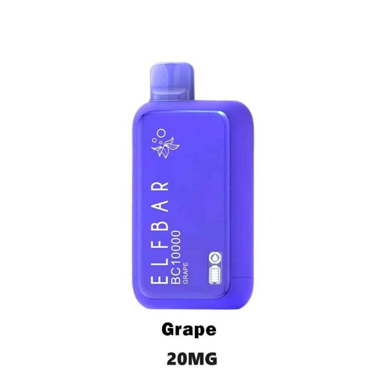 GRAPE ELF BAR 10000 Puffs 20MG Disposable Vape Price in Dubai