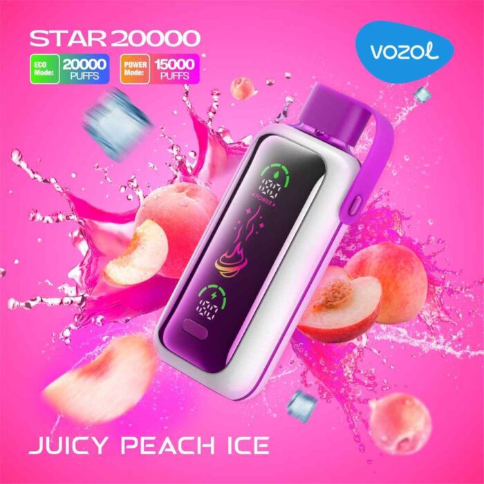 VOZOL Star 20000 Puffs Price in Dubai JUICY PEACH ICE