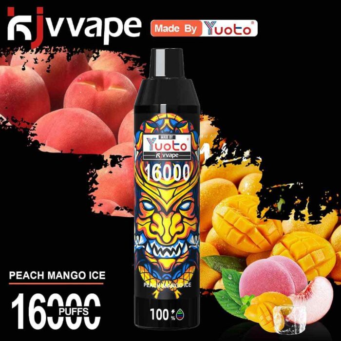 YUOTO KJV Devil 16000 Puffs 50MG Disposable Price in Dubai PEACH MANGO ICE