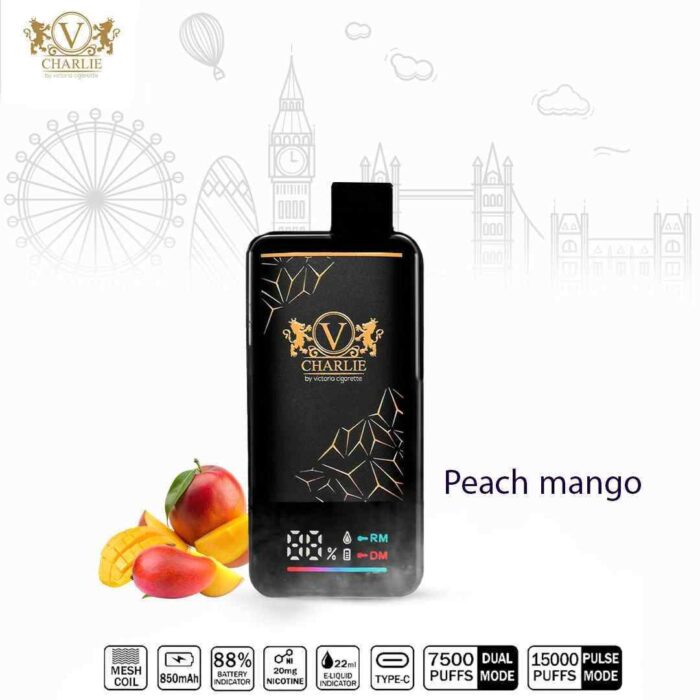 VICIG Charlie 15000 Puffs Price in Dubai PEACH MANGO