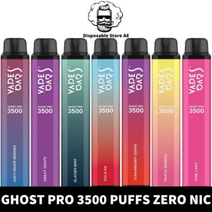 VAPES BARS GHOST PRO Zero Nicotine 3500 Puffs Price in Dubai