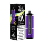 AL FAKHER Crown Bar Hypermax 15000 Puffs Price in Dubai GRAPE MINT