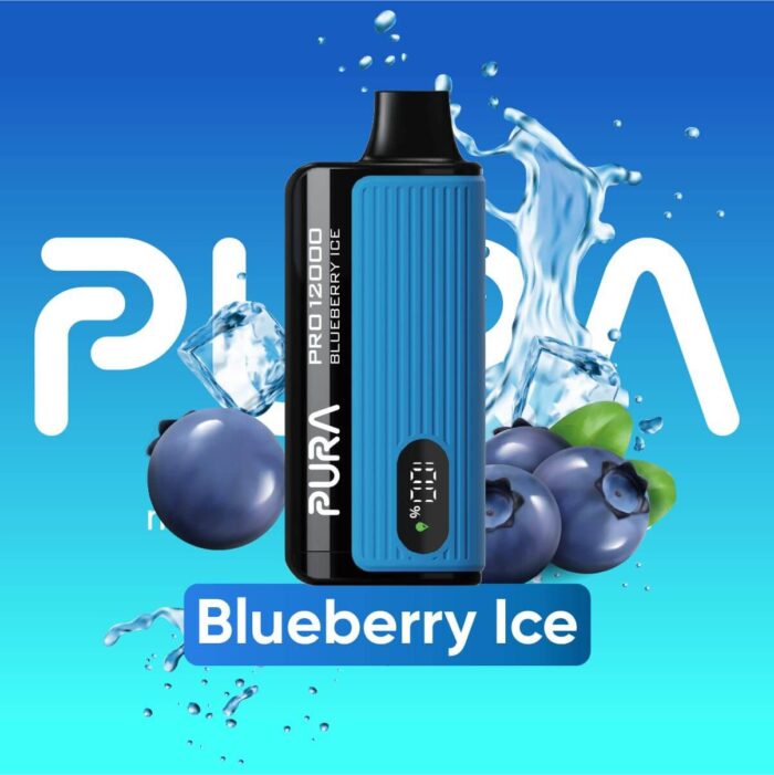 PURA PRO 12000 Puffs Price in Dubai Blueberry Ice