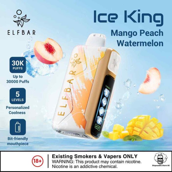 ELF BAR ICE KING 30000 PRICE IN DUBAI MANGO PEACH WATERMELON