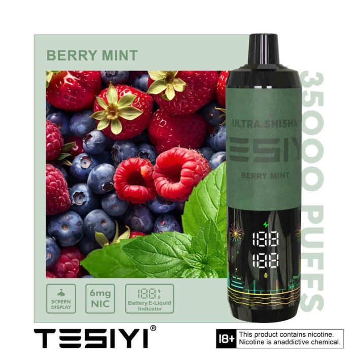 TESYI ULTRA SHISHA 35000 PUFFS BERRY MINT