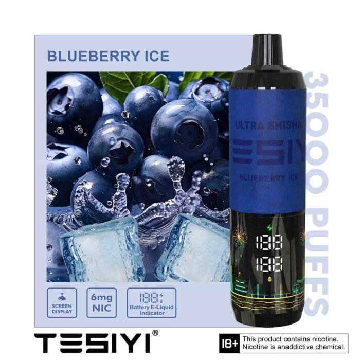 TESYI ULTRA SHISHA 35000 PUFFS BLUEBERRY ICE