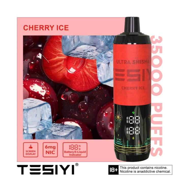 TESYI ULTRA SHISHA 35000 PUFFS CHERRY ICE