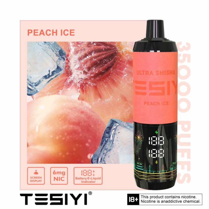 TESYI ULTRA SHISHA 35000 PUFFS PEACH ICE