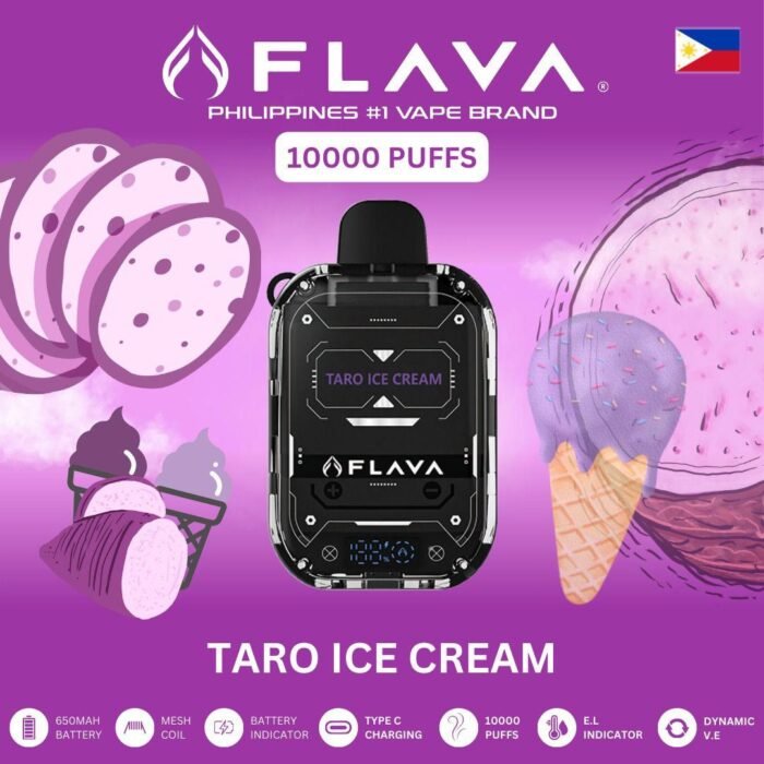 Flava Nimmbox 10000 Puffs TARO ICE CREAM