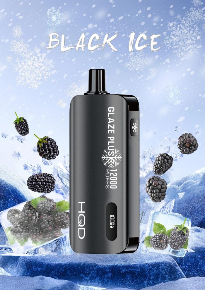 HQD Glaze Plus VAPE 12000 PUFFS BLACK ICE