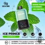 Geek Bar Ice Prince Upto 50000 Puffs 50mg Nicotine Disposable Cool Mint Ice