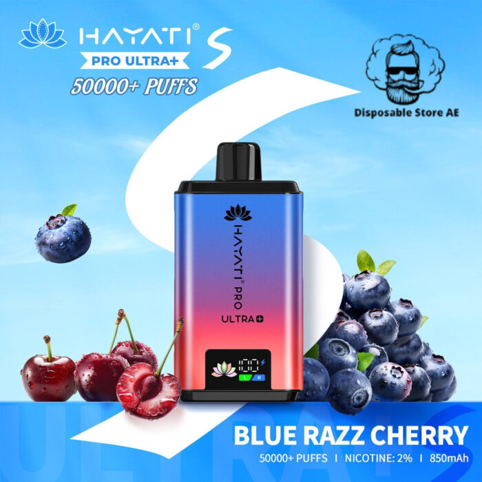 Hayati-Pro-Ultra-Plus-50000-Puffs-Disposable-Vape-Blue-Razz-Cherry