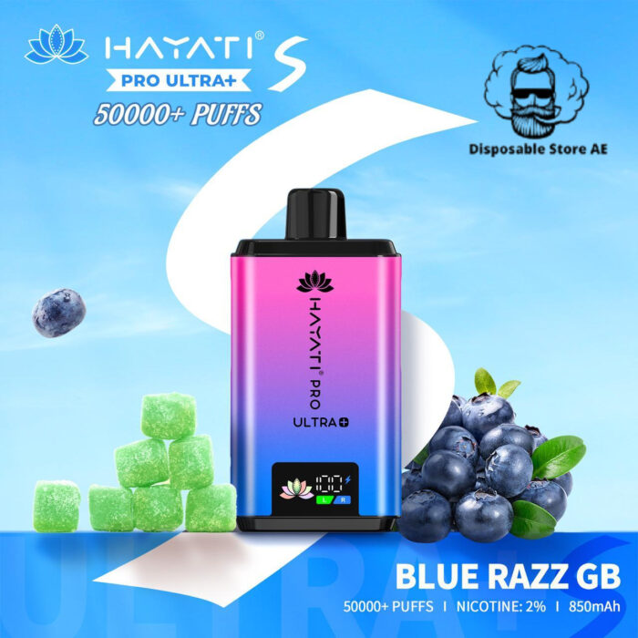 Hayati-Pro-Ultra-Plus-50000-Puffs-Disposable-Vape-Blue-Razz-GB