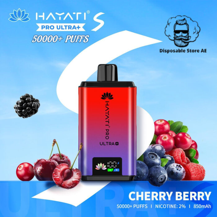 Hayati-Pro-Ultra-Plus-50000-Puffs-Disposable-Vape-Cherry-Berry