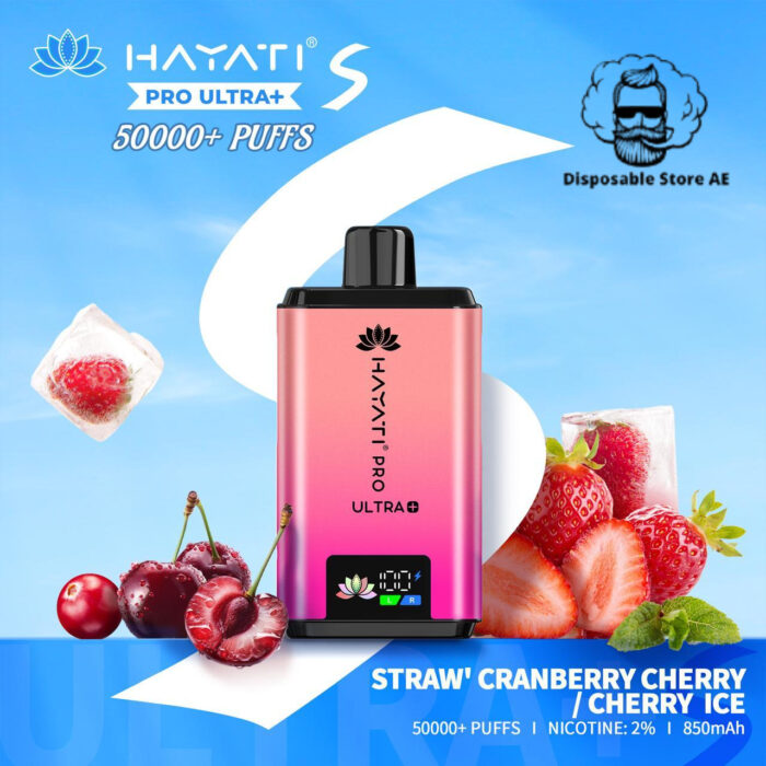 Hayati-Pro-Ultra-Plus-50000-Puffs-Disposable-Vape-Cherry-Ice