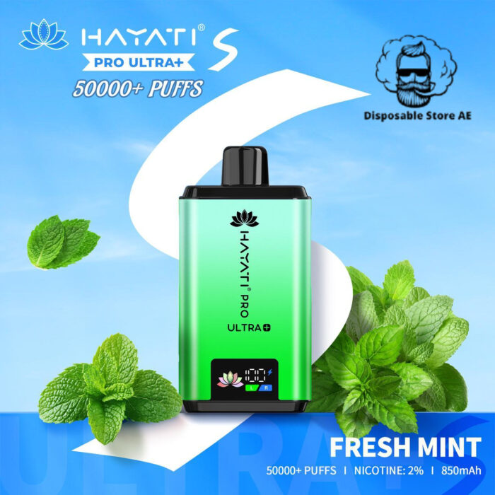 Hayati-Pro-Ultra-Plus-50000-Puffs-Disposable-Vape-Fresh-Mint
