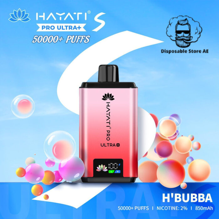 Hayati-Pro-Ultra-Plus-50000-Puffs-Disposable-Vape-Hubba-Bubba