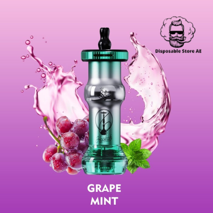 Mosmo Sultan 50000 Puffs DTL 0.3 Nicotine Hookah Disposable Grape Mint