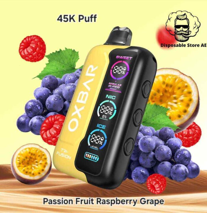 OXBAR TRI Fusion 45000 Puffs Passion Fruit Raspberry Grape