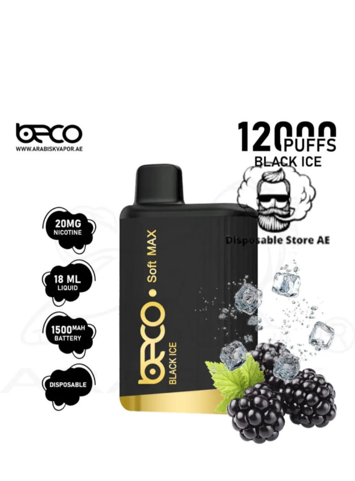 Beco Soft Max 12000 Puffs 20MG Nicotine Black Ice