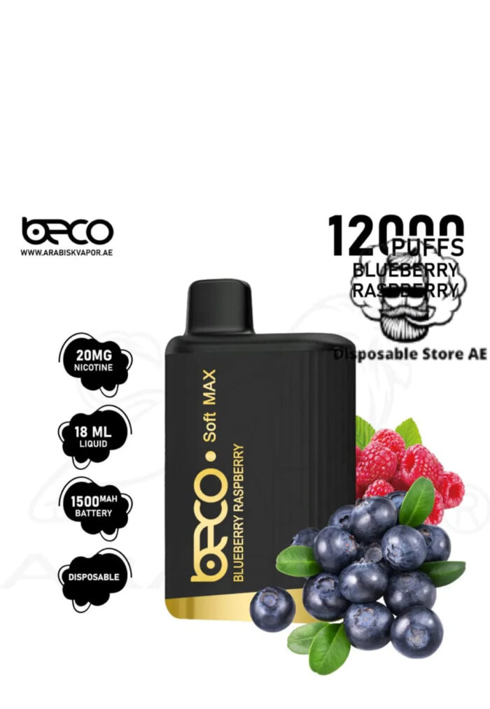 Beco Soft Max 12000 Puffs 20MG Nicotine Blueberry Raspberry