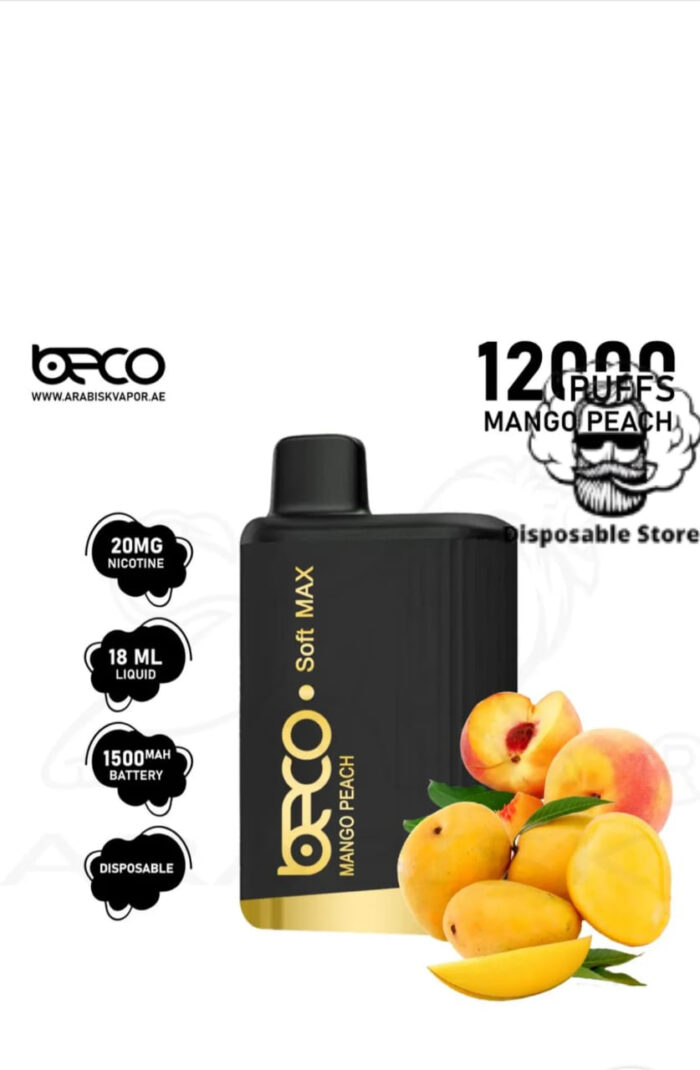 Beco Soft Max 12000 Puffs 20MG Nicotine Mango Peach