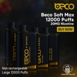 Beco Soft Max 12000 Puffs 20MG Nicotine None Rechargeable Disposable