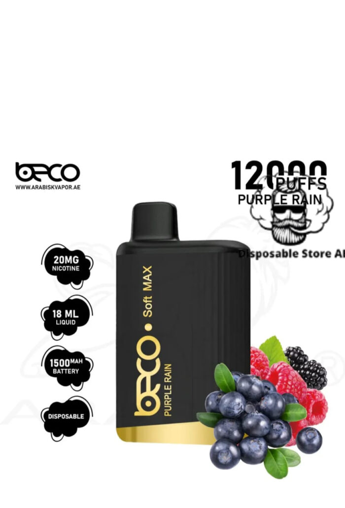 Beco Soft Max 12000 Puffs 20MG Nicotine Purple Rain