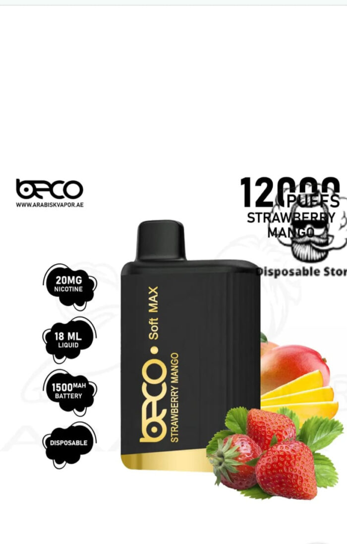 Beco Soft Max 12000 Puffs 20MG Nicotine Strawberry Mango